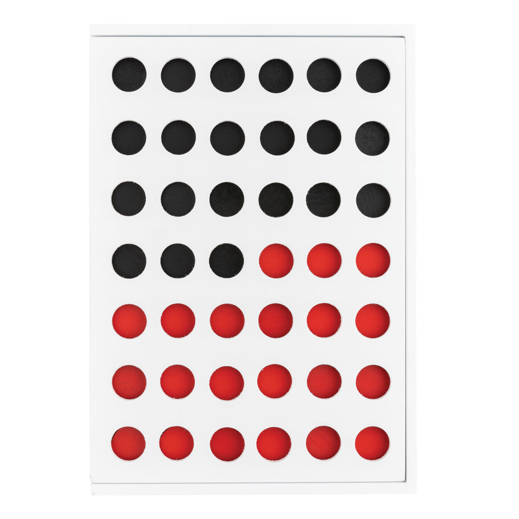 Connect four wooden game - White