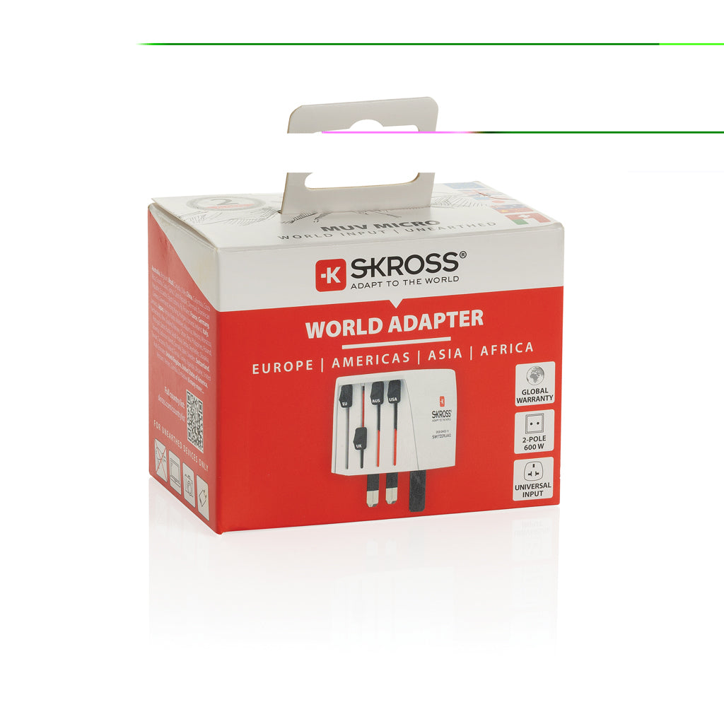 SKROSS World Travel Adapter MUV Micro - White