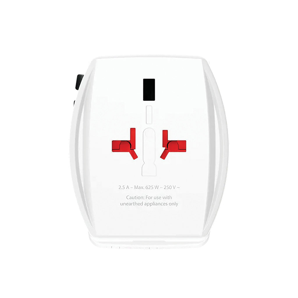 SKROSS World Travel Adapter MUV 65W PD with USB C Cable - White