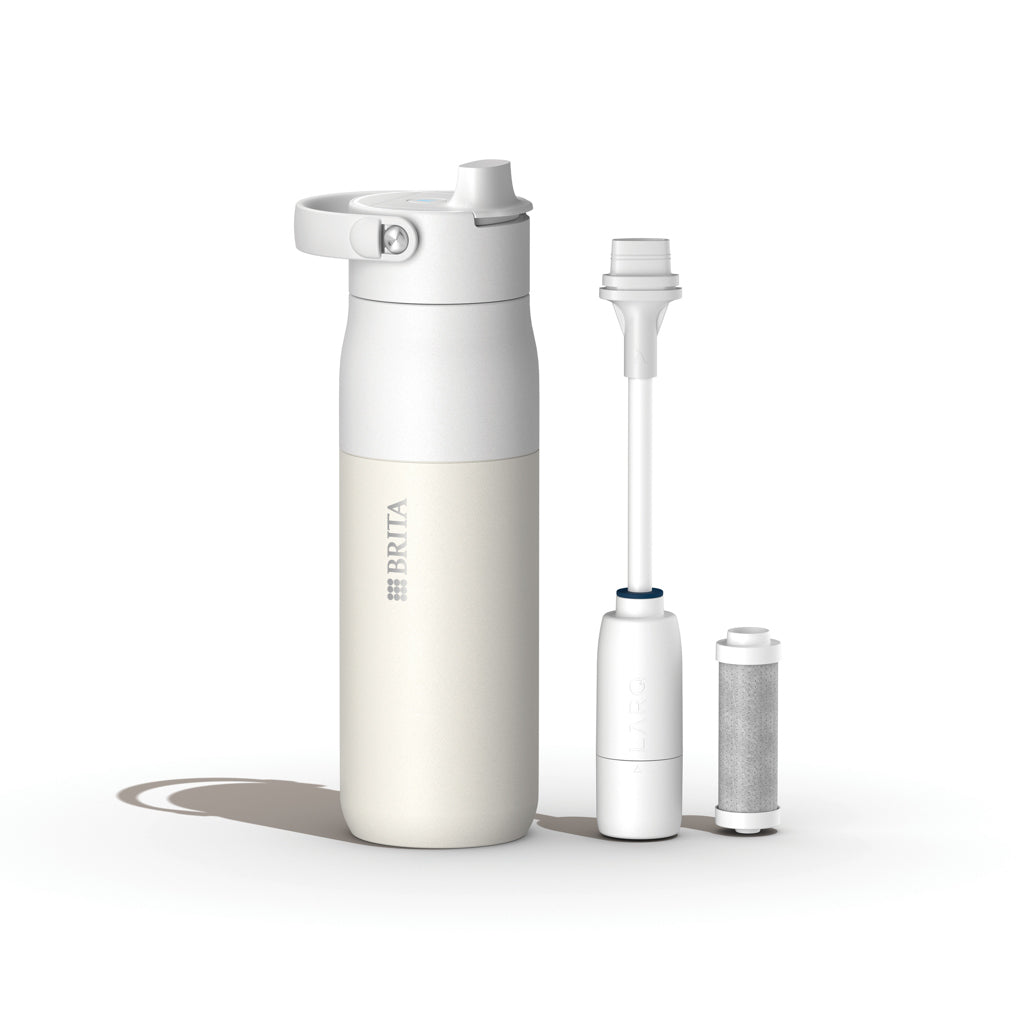 BRITA LARQ IQ Track purify clean bottle 680ML - White