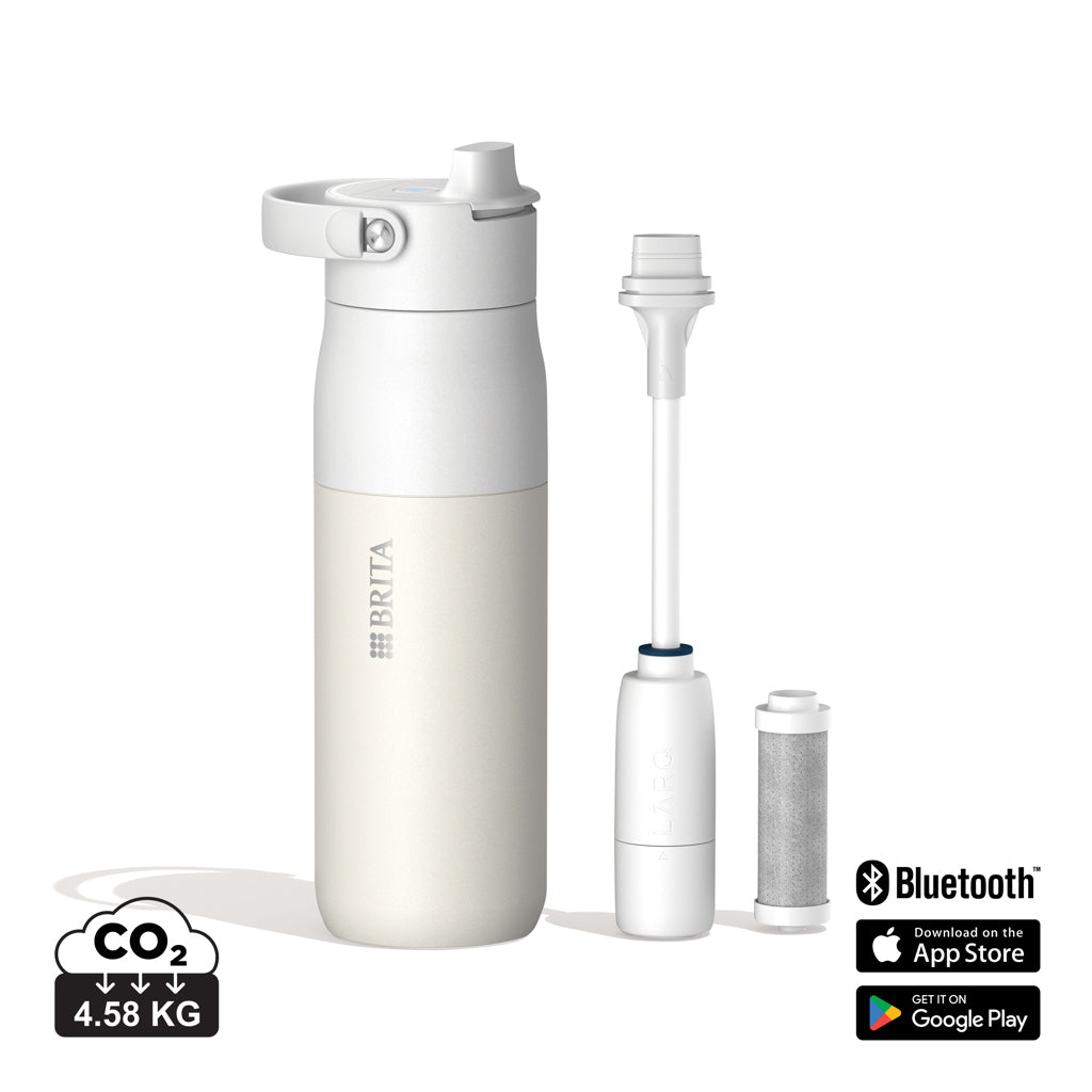 BRITA LARQ IQ Track purify clean bottle 680ML - White