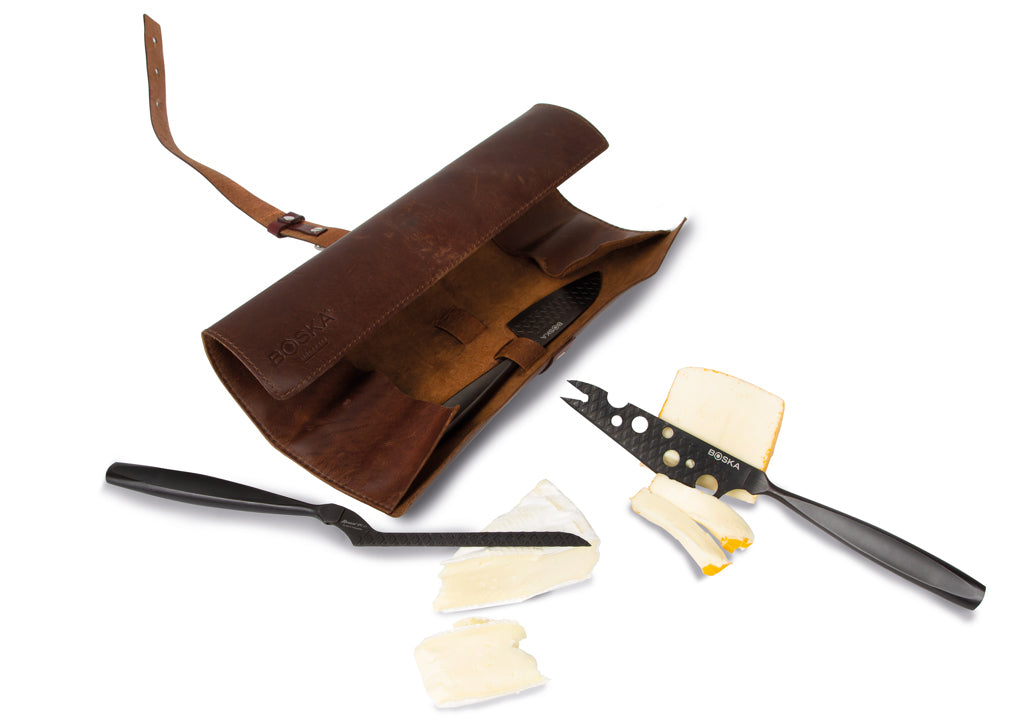 BOSKA Cheese Knife Set Monaco+ Black - Black