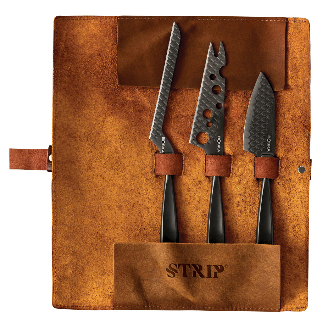 BOSKA Cheese Knife Set Monaco+ Black - Black