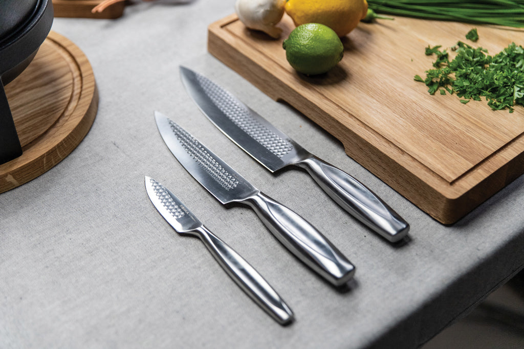 BOSKA Kitchen Knives Monaco+, set of 3 - Steel
