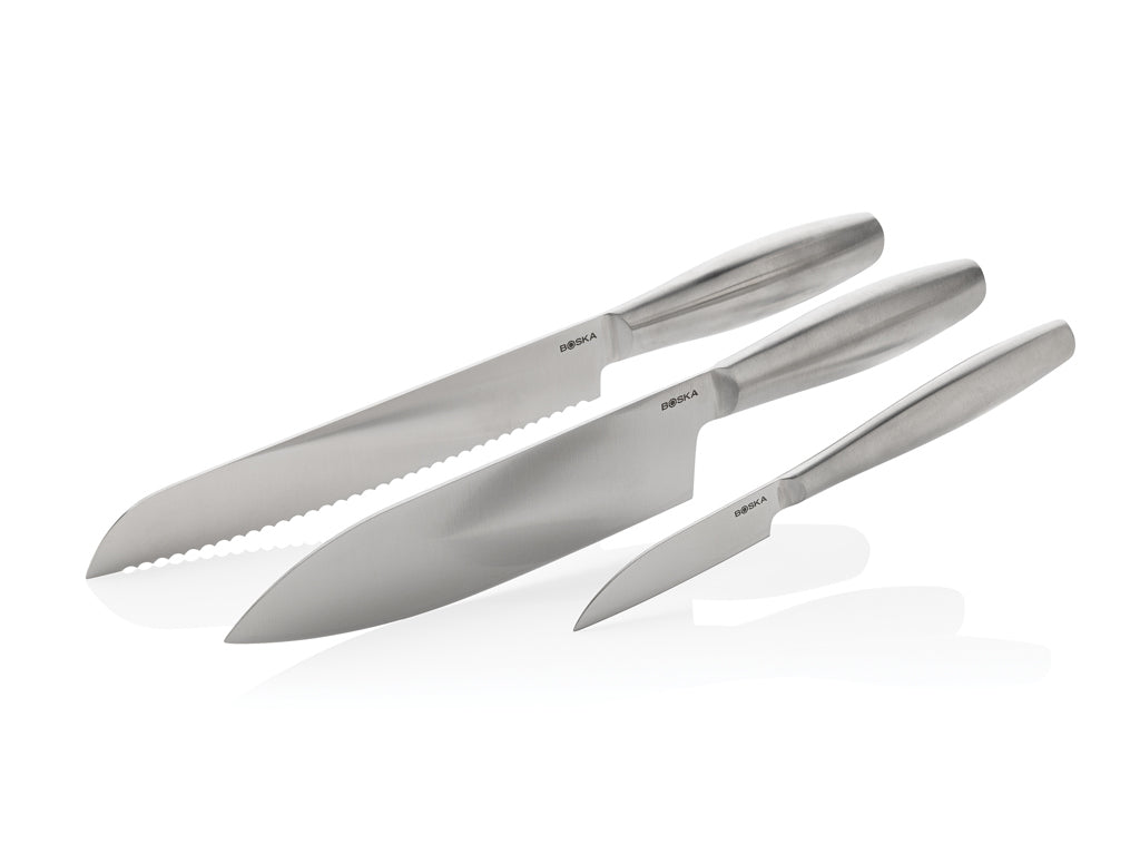 BOSKA Kitchen Knives Copenhagen, set of 3 - Steel