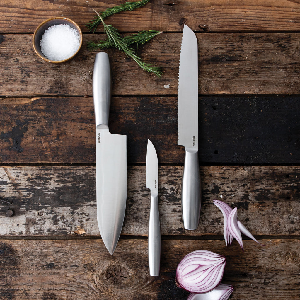 BOSKA Kitchen Knives Copenhagen, set of 3 - Steel