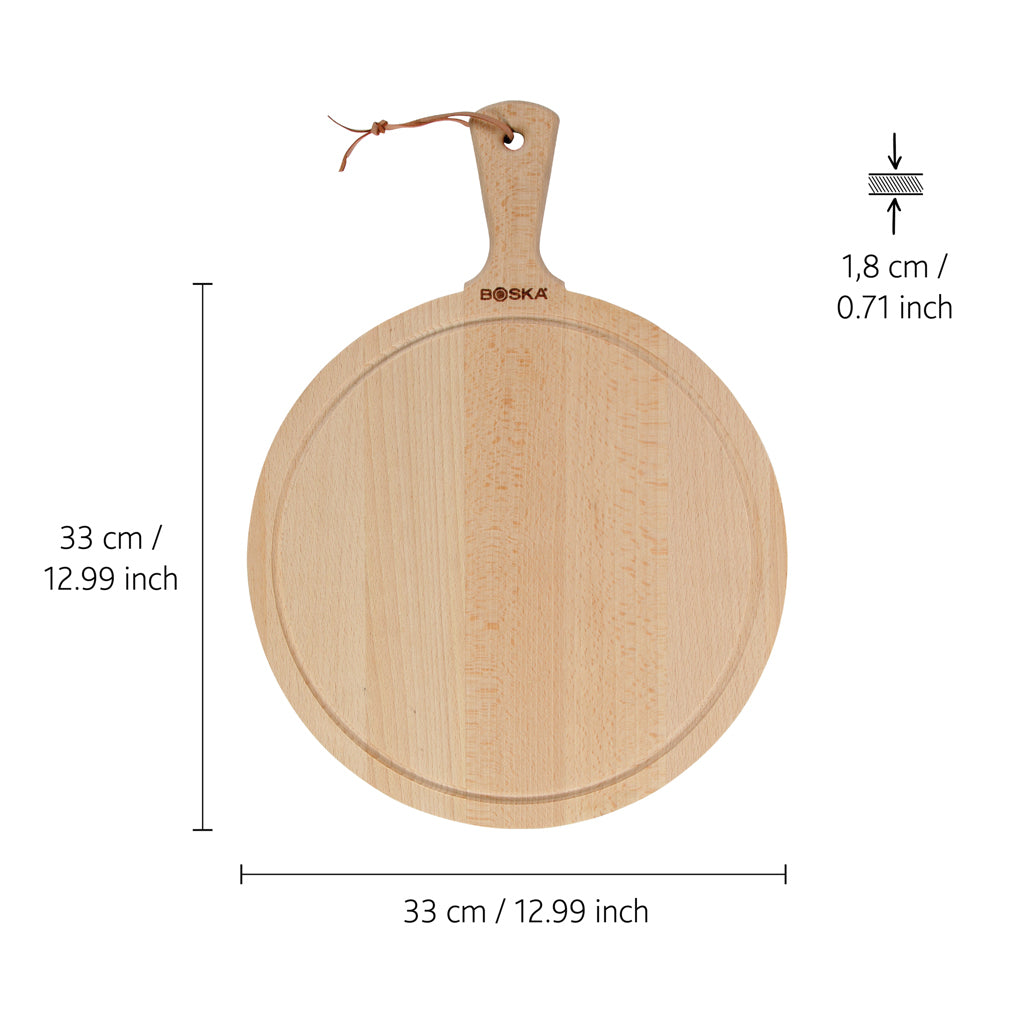 BOSKA Serving Board Round Amigo L - Brown