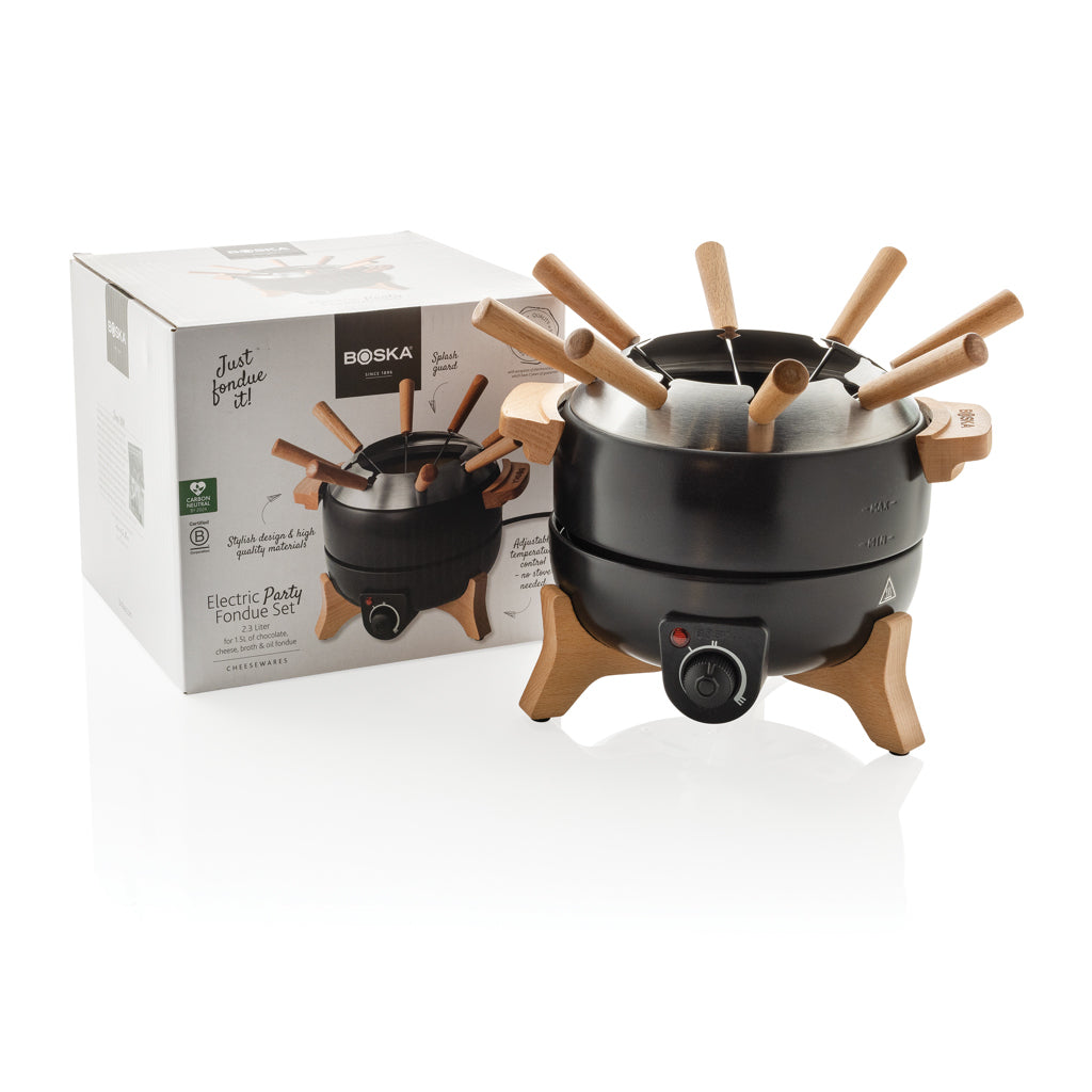 BOSKA Electric Party Fondue Set - 2.3L (EU Type F) - Black