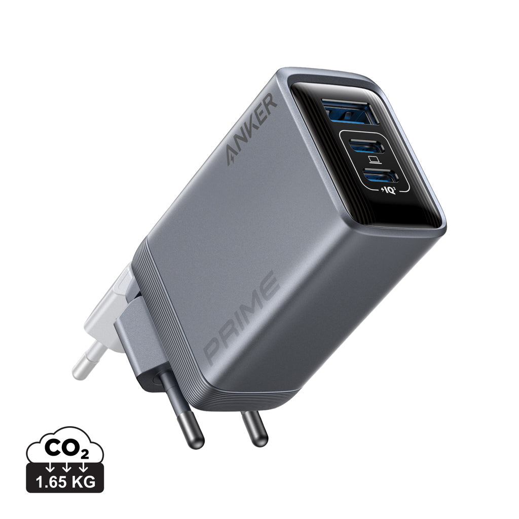 Anker Prime Charger (100W, 3 Ports, GaN) - Grey