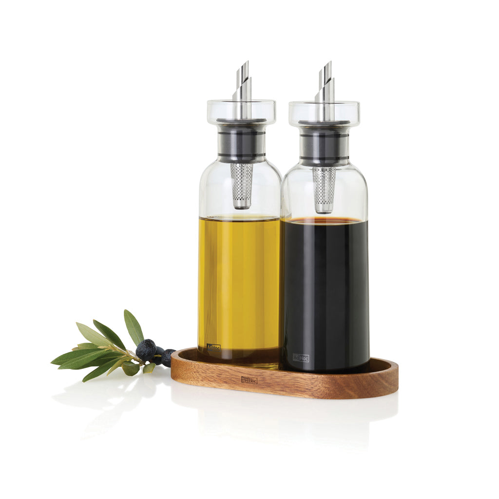 AdHoc Menage AromaPour Oil and vinegar pourer set 300ml - Transparent