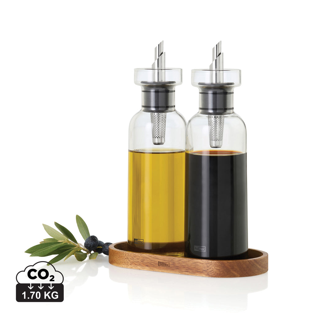 AdHoc Menage AromaPour Oil and vinegar pourer set 300ml - Transparent