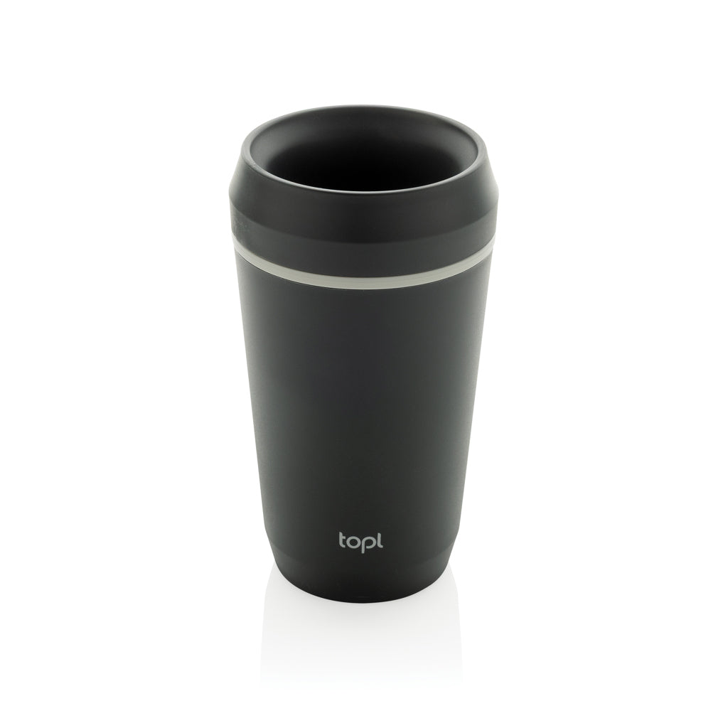 Topl Recycled Plastic To Go Tumbler Patented 360 Lid 354ml - Grey