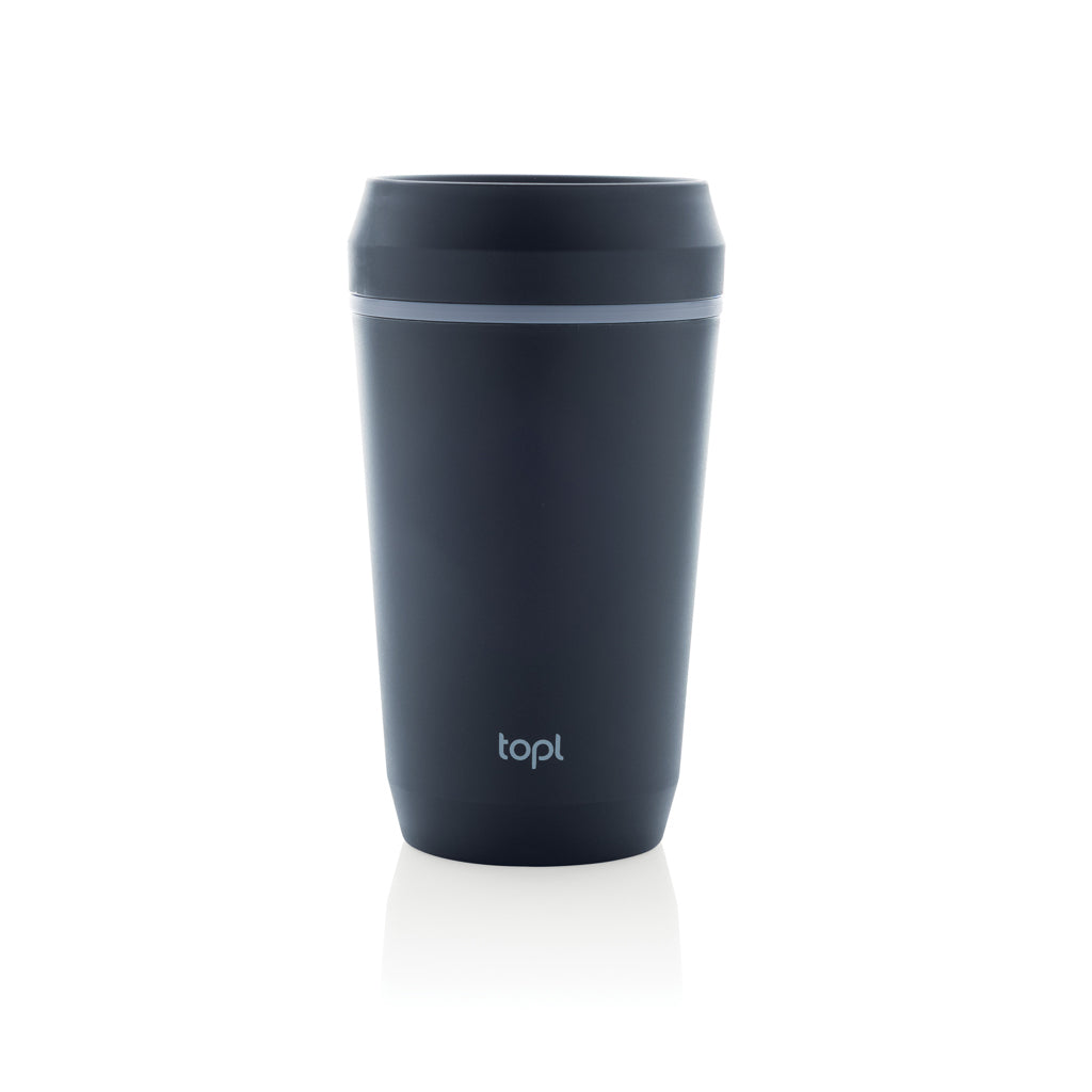 Topl Recycled Plastic To Go Tumbler Patented 360 Lid 354ml - Navy