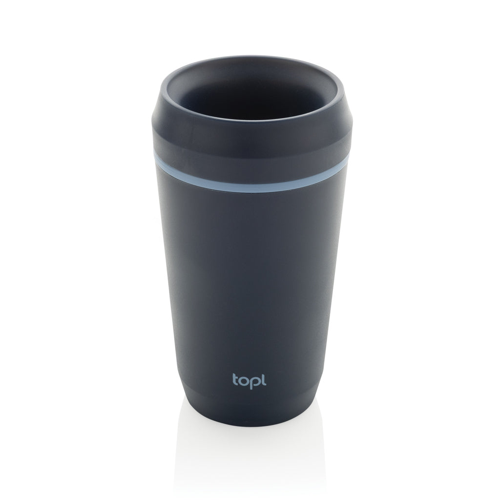 Topl Recycled Plastic To Go Tumbler Patented 360 Lid 354ml - Navy