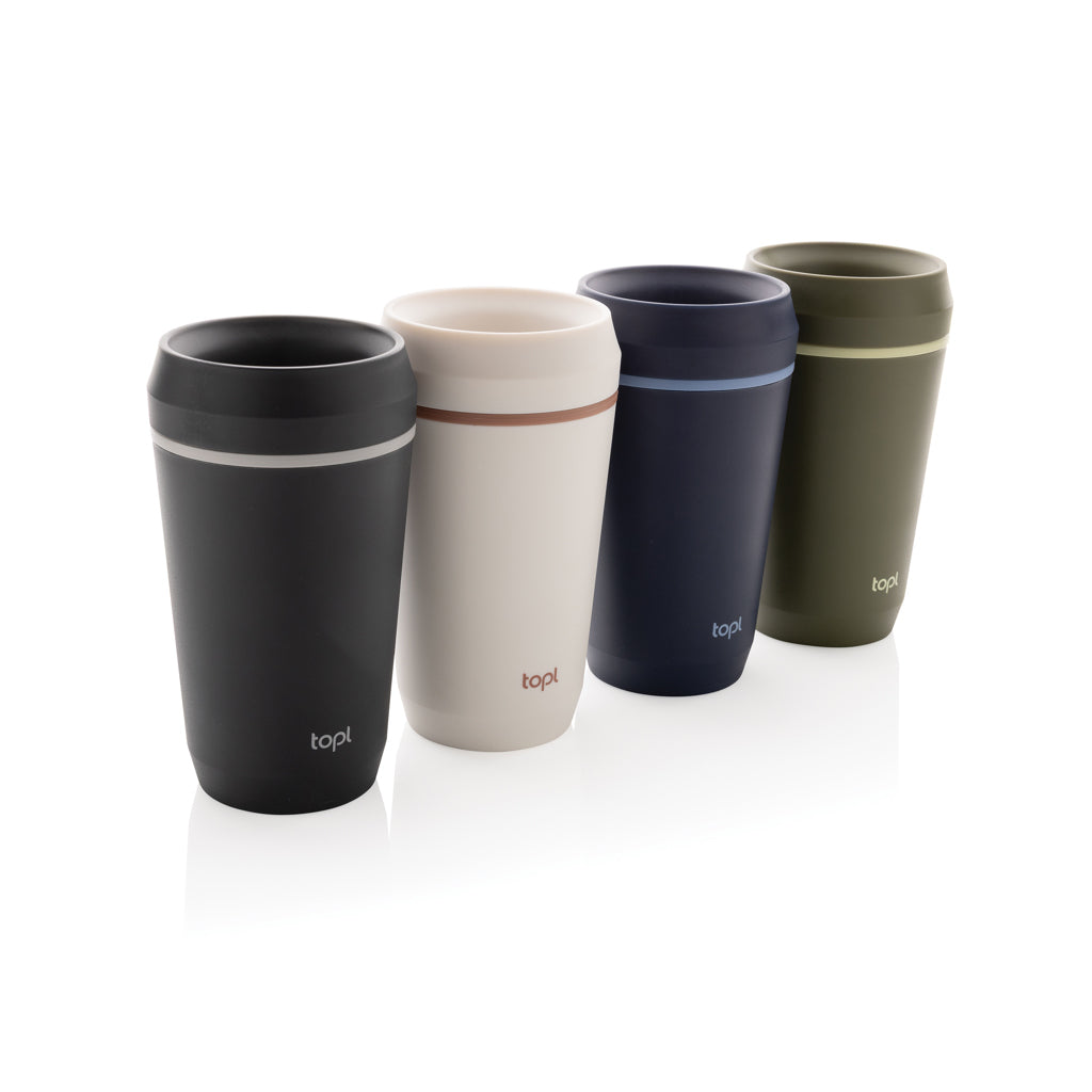 Topl Recycled Plastic To Go Tumbler Patented 360 Lid 354ml - Navy