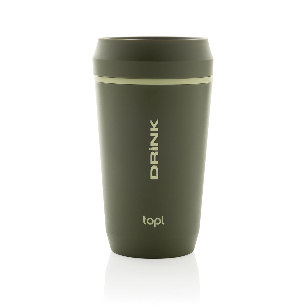 Topl Recycled Plastic To Go Tumbler Patented 360 Lid 354ml - Green