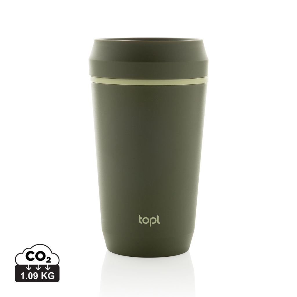 Topl Recycled Plastic To Go Tumbler Patented 360 Lid 354ml - Green