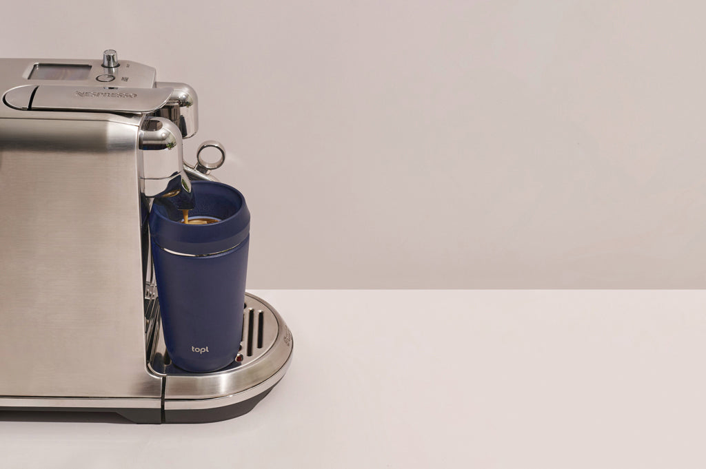 Topl Recycled Steel To Go Tumbler Patented 360 Lid 354ml - Navy
