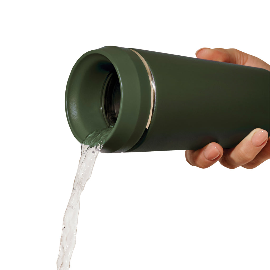 Topl Recycled Steel To Go Tumbler Patented 360 Lid 354ml - Green