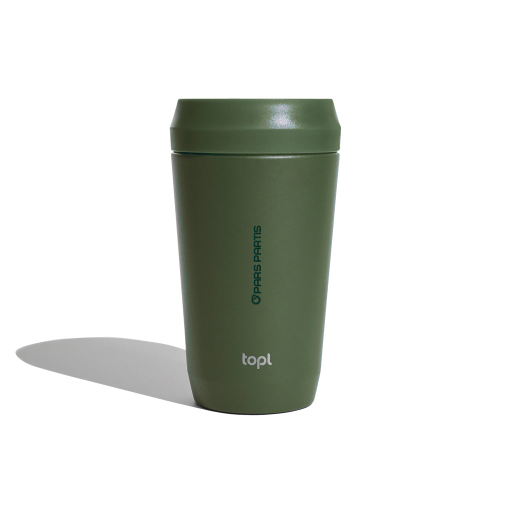 Topl Recycled Steel To Go Tumbler Patented 360 Lid 354ml - Green