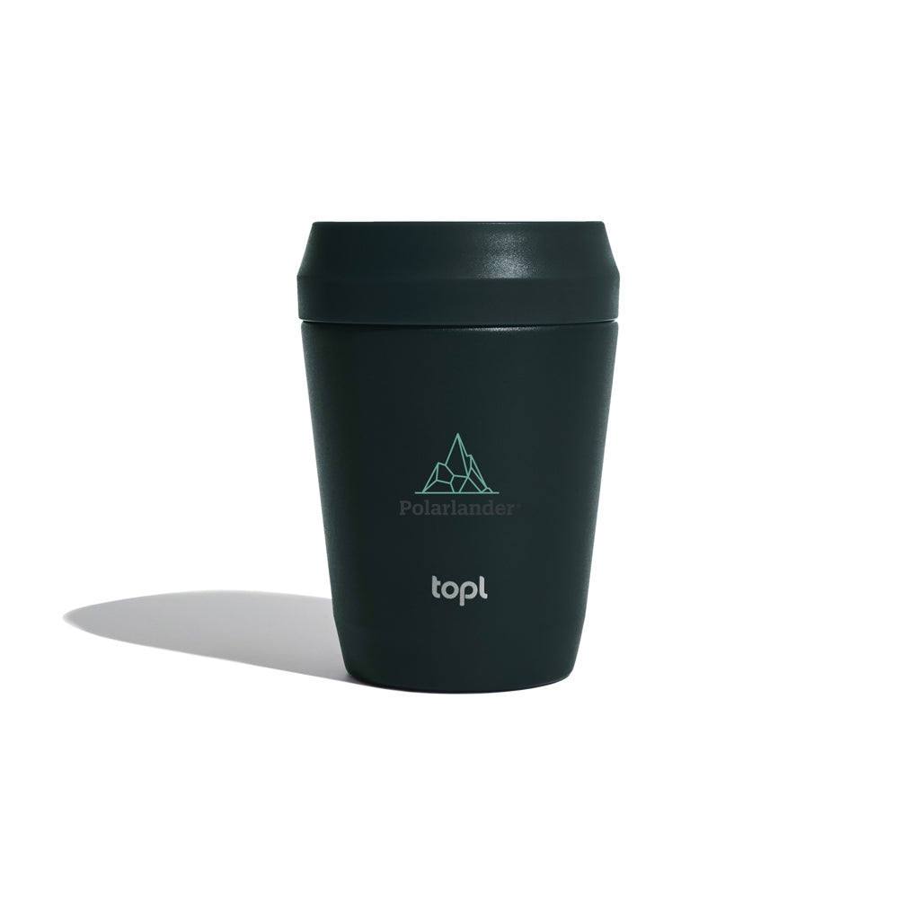 Topl Recycled Steel To Go Tumbler Patented 360 Lid 235ml - Grey