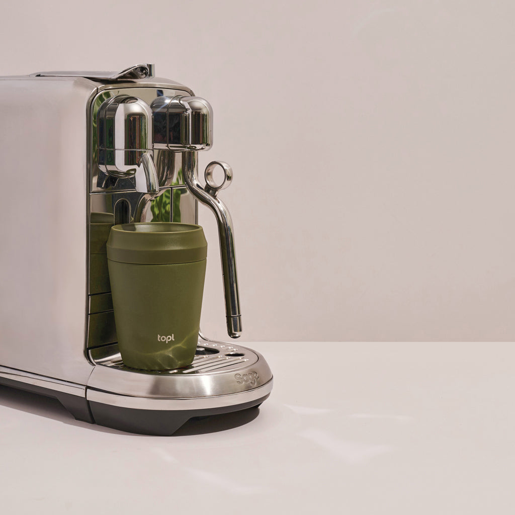 Topl Recycled Steel To Go Tumbler Patented 360 Lid 235ml - Green