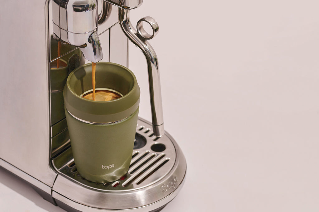 Topl Recycled Steel To Go Tumbler Patented 360 Lid 235ml - Green