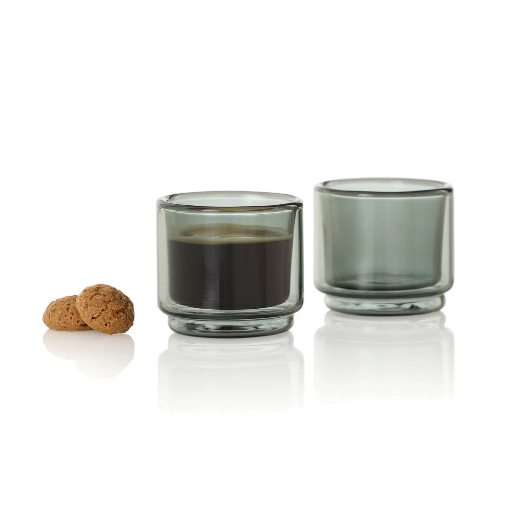 AdHoc Impact Espresso mug 45ml, 2 pcs set - Transparent