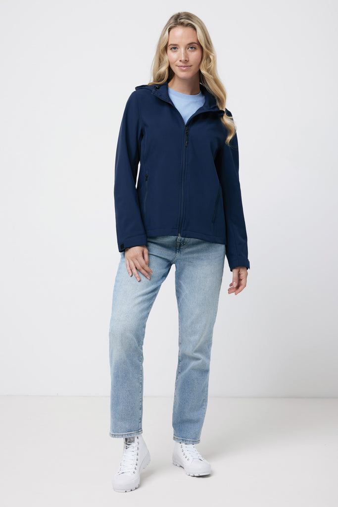 IQONIQ Makalu women recycled polyester soft shell jacket - Navy