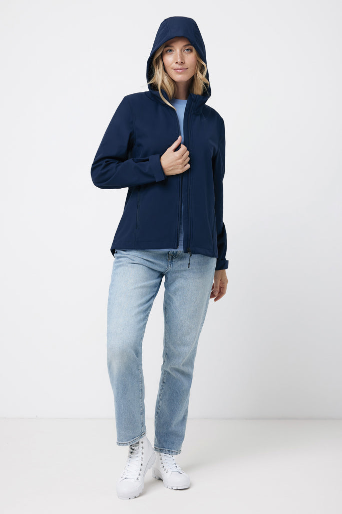 IQONIQ Makalu women recycled polyester soft shell jacket - Navy