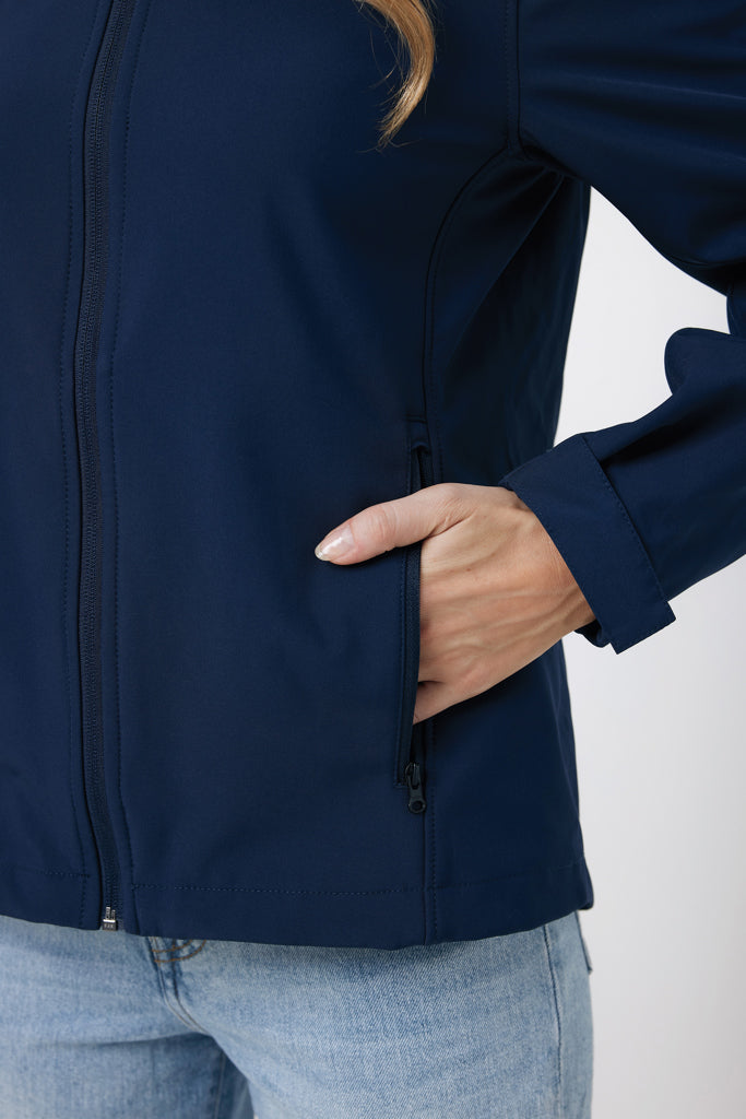 IQONIQ Makalu women recycled polyester soft shell jacket - Navy