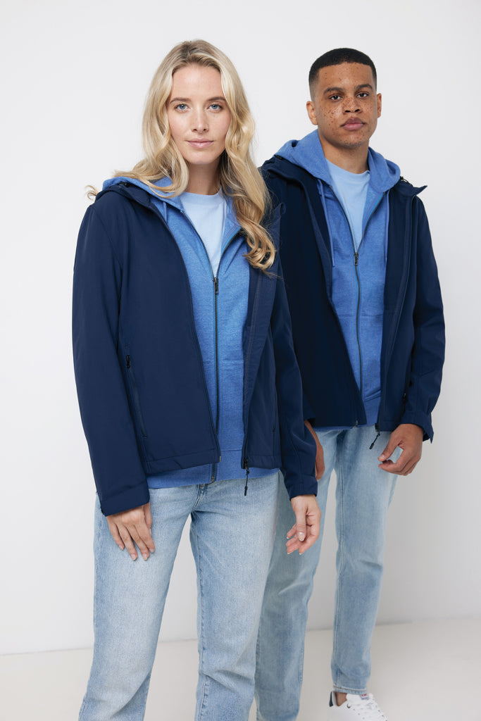 IQONIQ Makalu women recycled polyester soft shell jacket - Navy