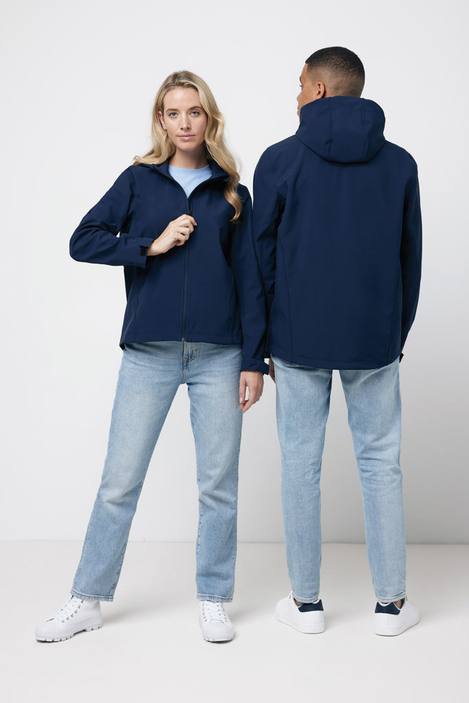 IQONIQ Makalu women recycled polyester soft shell jacket - Navy