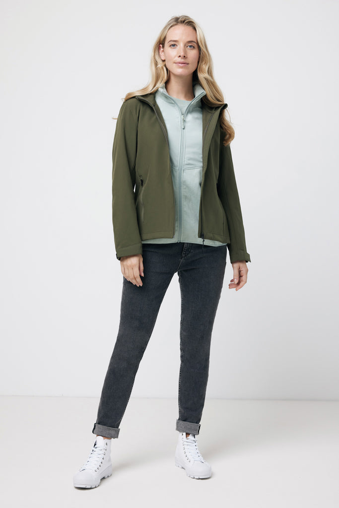 IQONIQ Makalu women recycled polyester soft shell jacket - Khaki