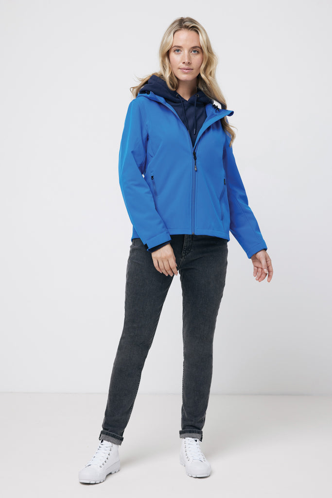 IQONIQ Makalu women recycled polyester soft shell jacket - Royal Blue