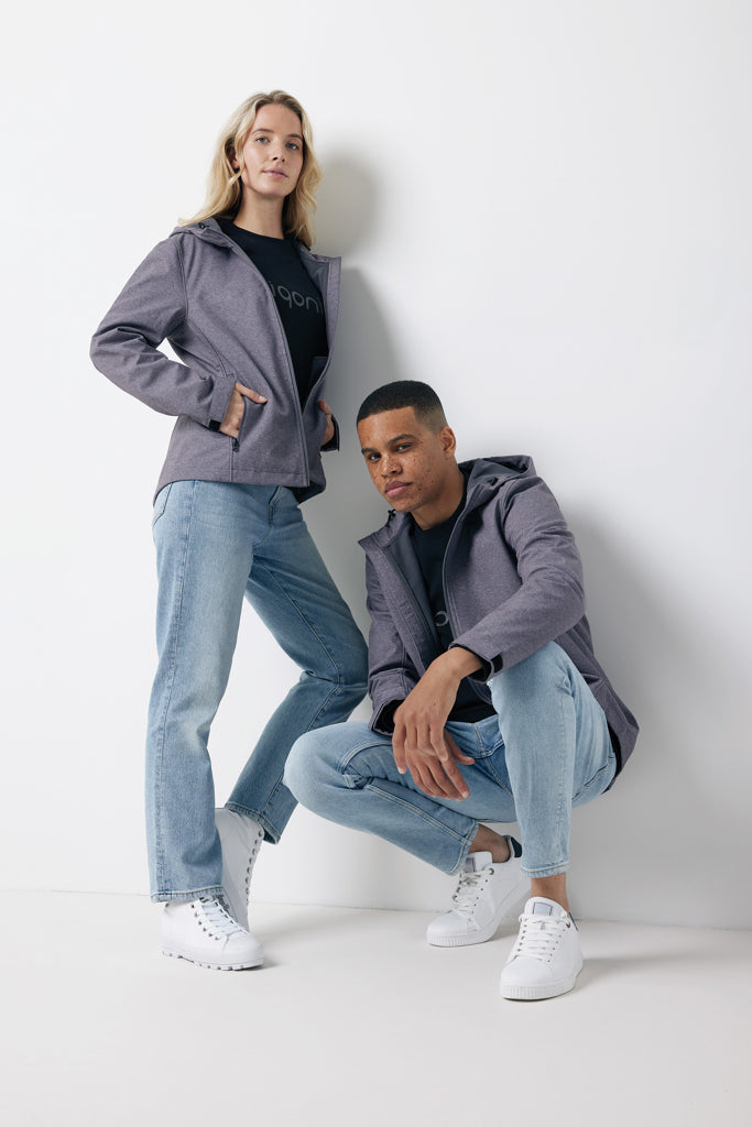 IQONIQ Makalu women recycled polyester soft shell jacket - Vulcano Heather Grey