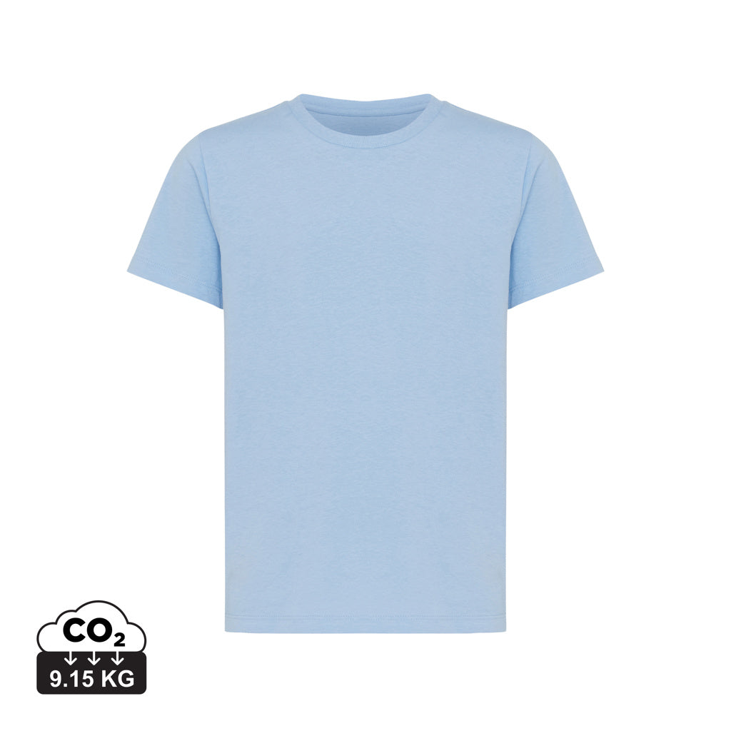 IQONIQ Koli kids lightweight recycled cotton t-shirt - Sky Blue