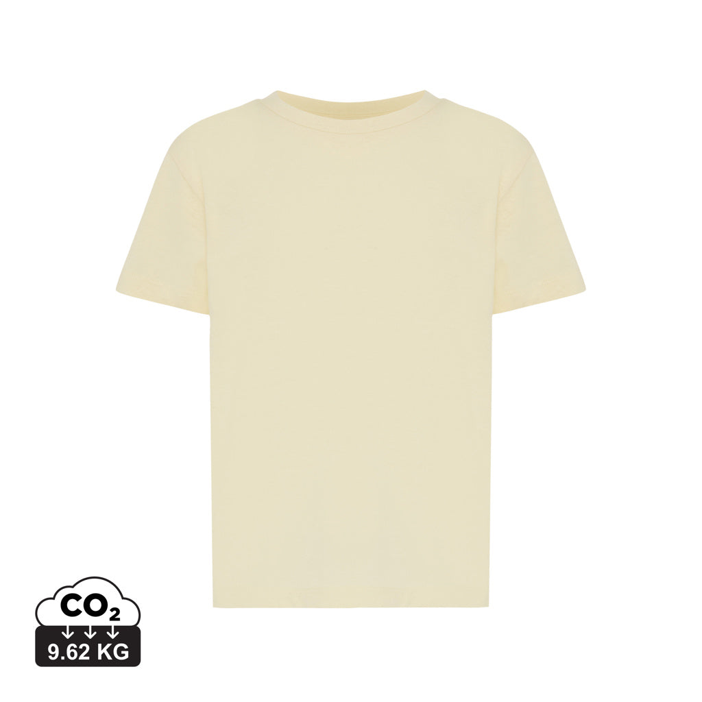 IQONIQ Koli kids lightweight recycled cotton t-shirt - Cream Yellow
