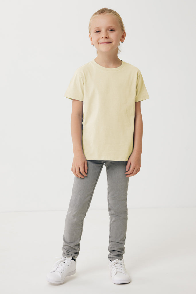IQONIQ Koli kids lightweight recycled cotton t-shirt - Cream Yellow