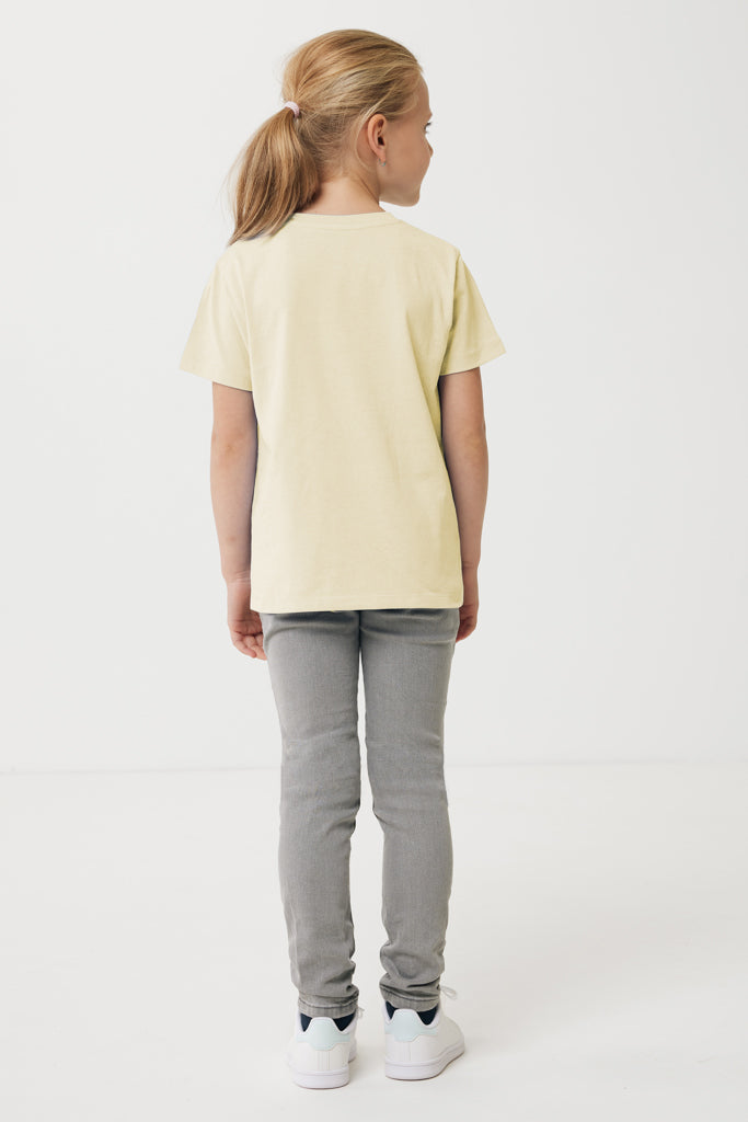 IQONIQ Koli kids lightweight recycled cotton t-shirt - Cream Yellow