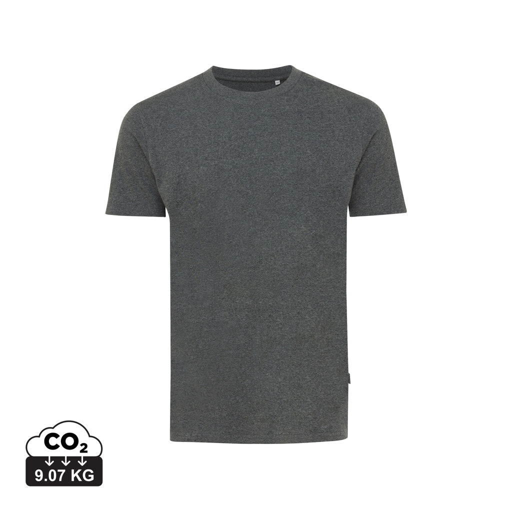 IQONIQ Manuel recycled cotton t-shirt undyed - Heather Anthracite