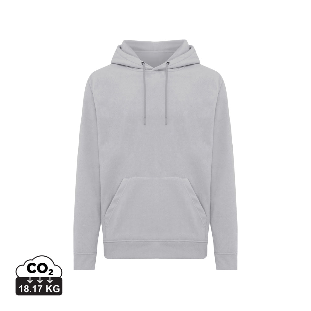 IQONIQ Trivor recycled polyester microfleece hoodie - Storm Grey