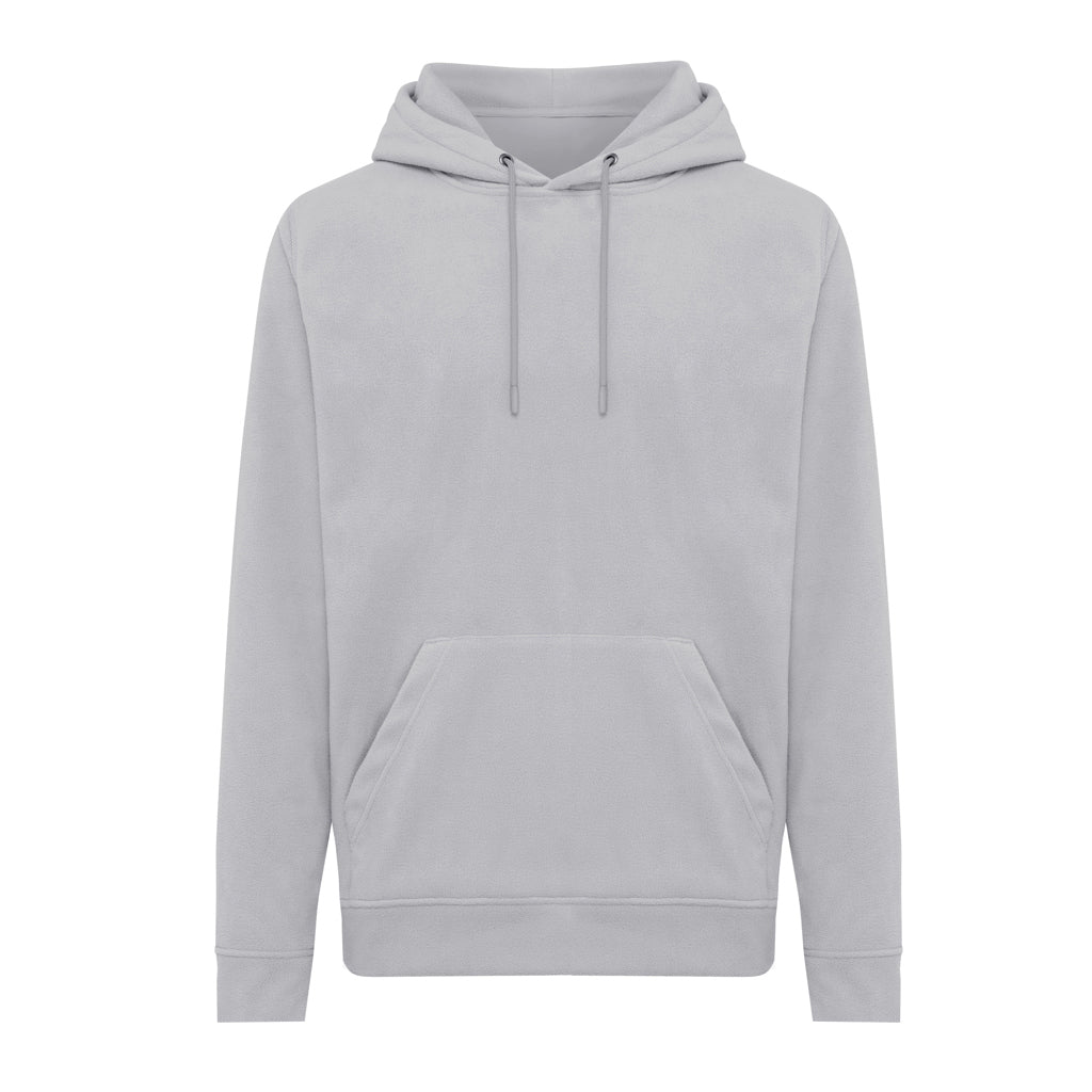 IQONIQ Trivor recycled polyester microfleece hoodie - Storm Grey