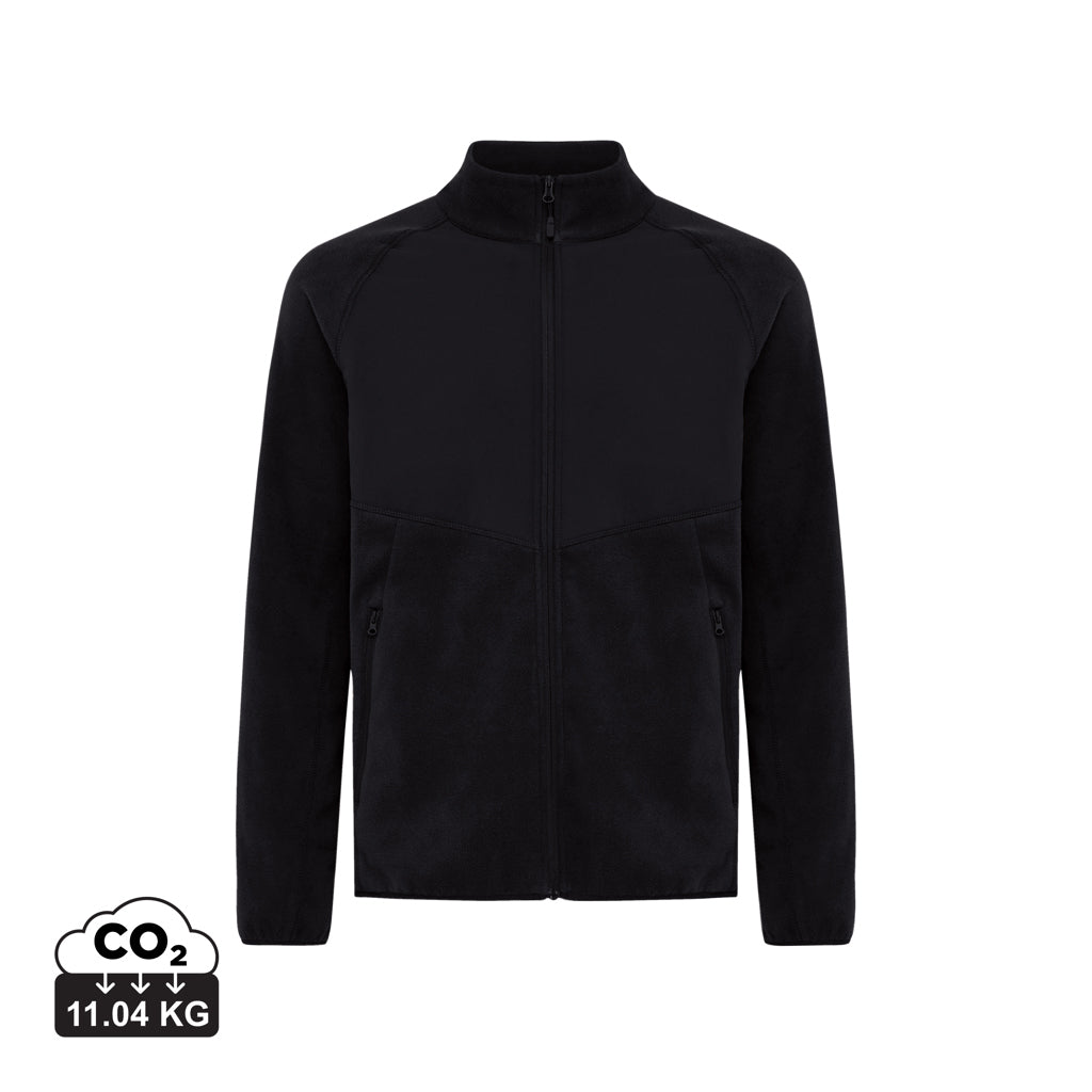 IQONIQ Talung recycled polyester microfleece zip through - Black