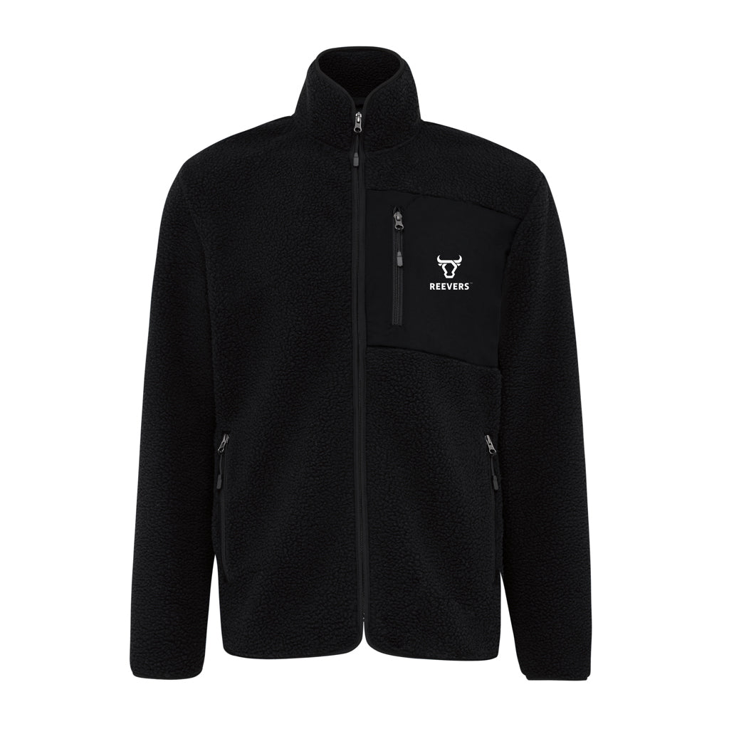 IQONIQ Diran recycled polyester pile fleece jacket - Black