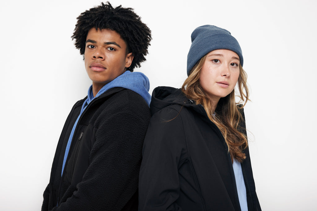 IQONIQ Diran recycled polyester pile fleece jacket - Black