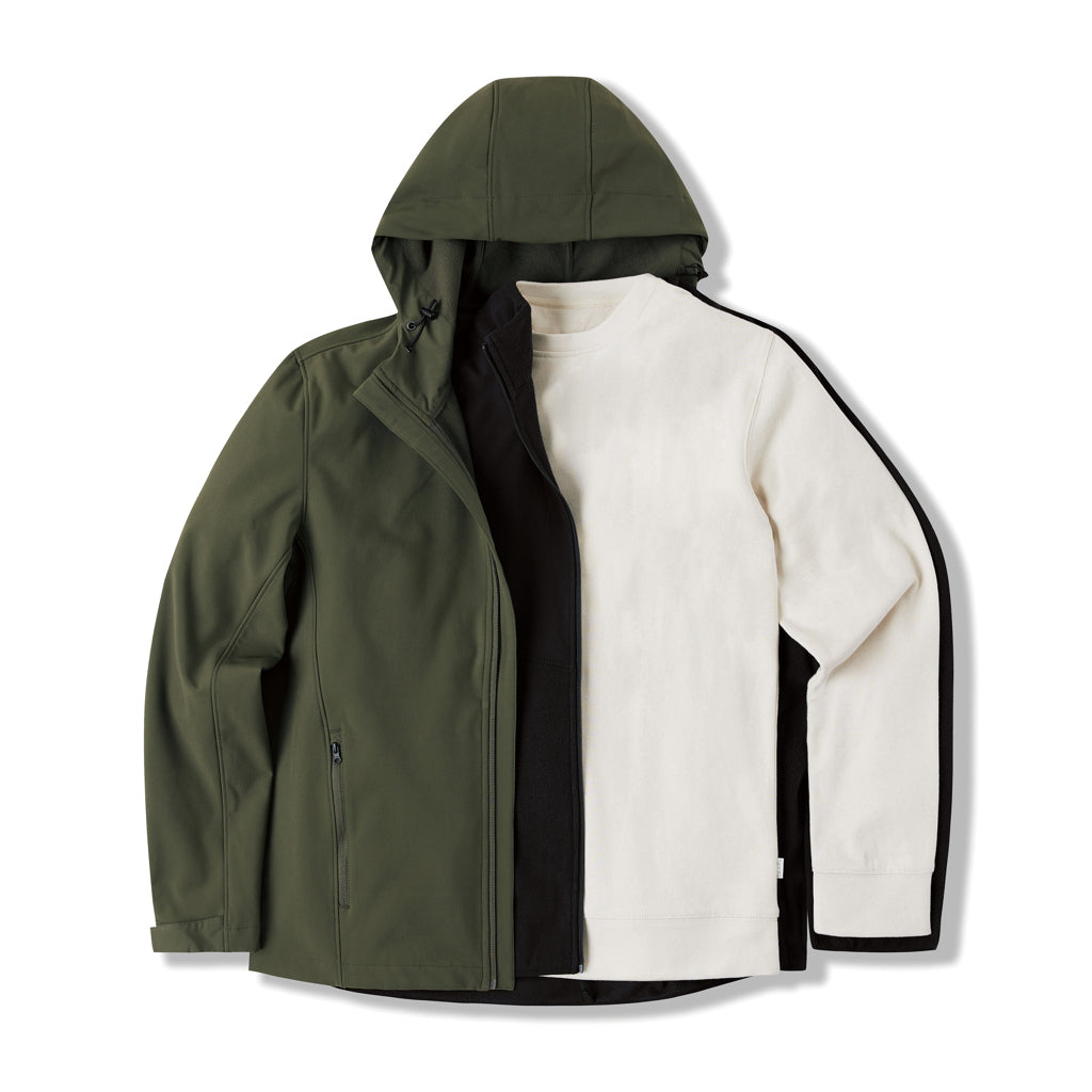 IQONIQ Diran recycled polyester pile fleece jacket - Black