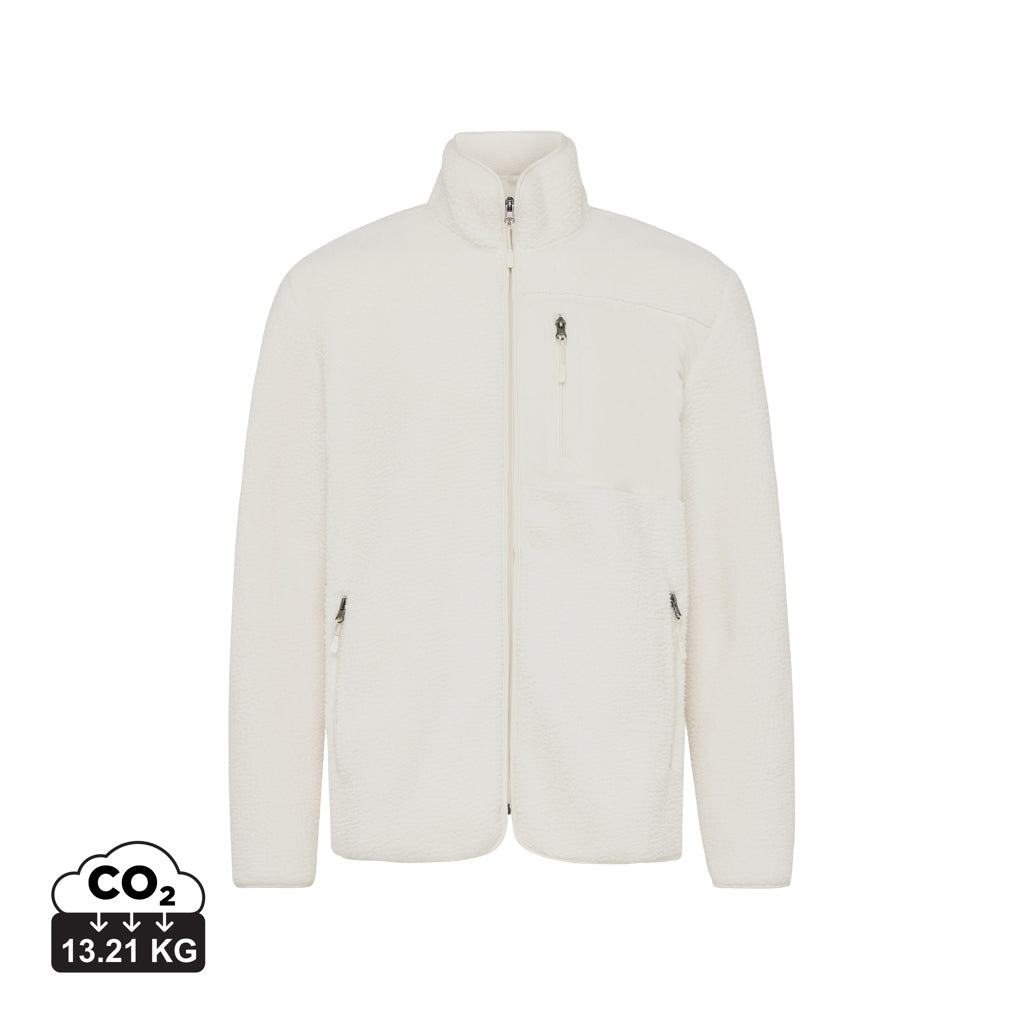 IQONIQ Diran recycled polyester pile fleece jacket - Natural