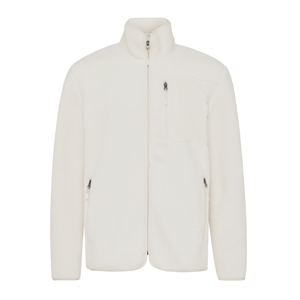 IQONIQ Diran recycled polyester pile fleece jacket - Natural