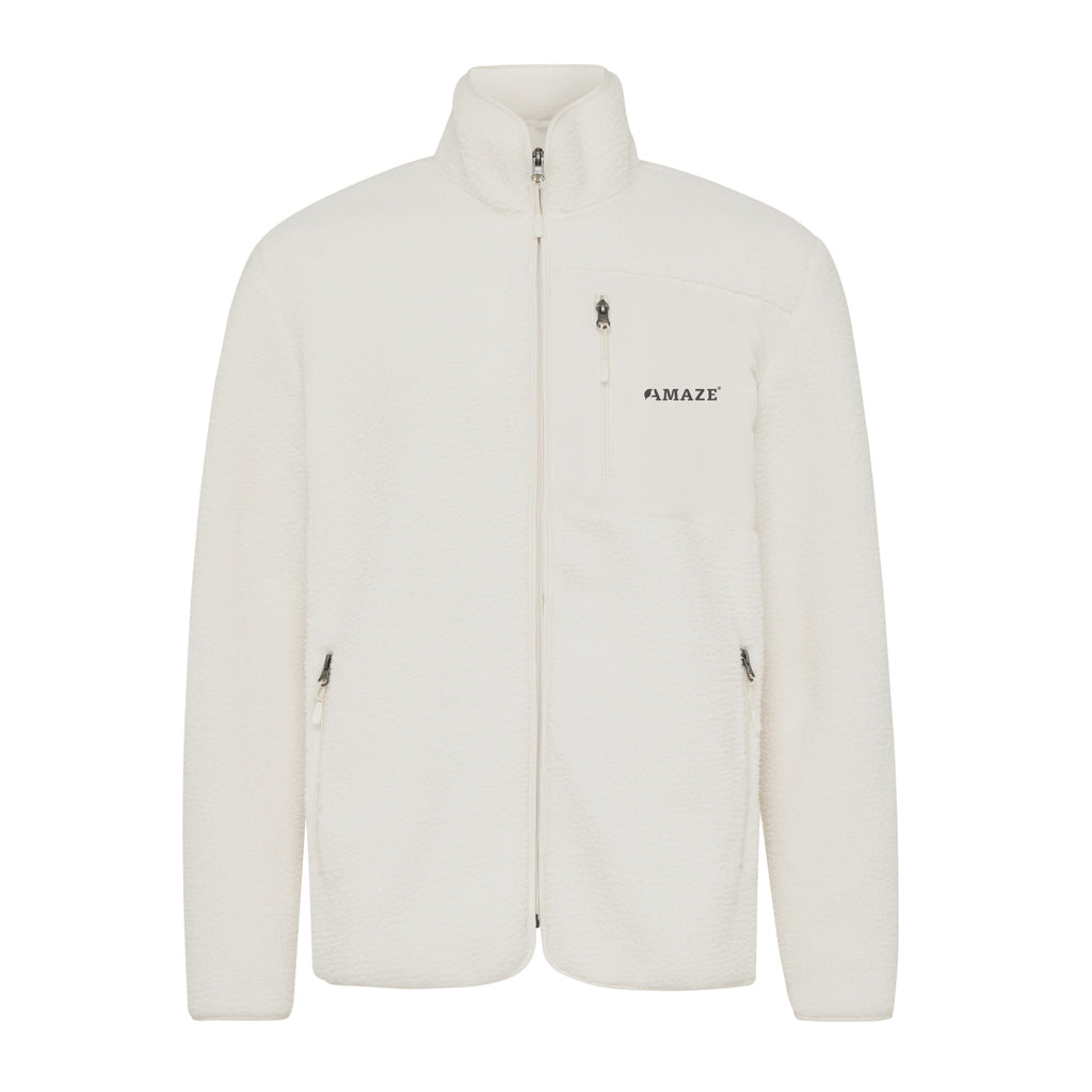 IQONIQ Diran recycled polyester pile fleece jacket - Natural